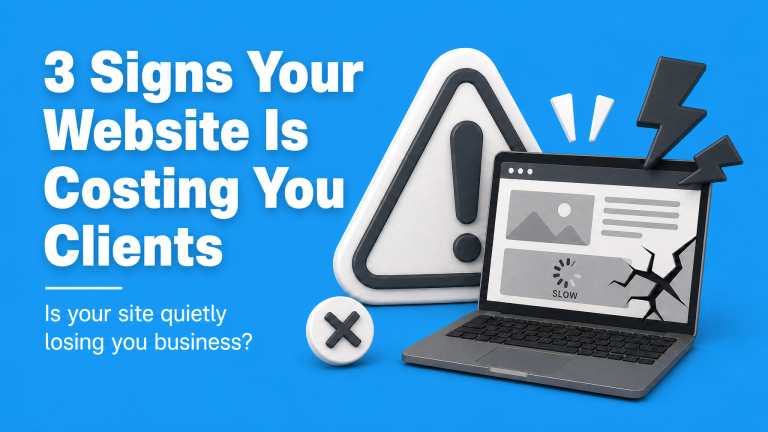 3 Signs Your Website Is Costing You Clients - Sarlie Digital