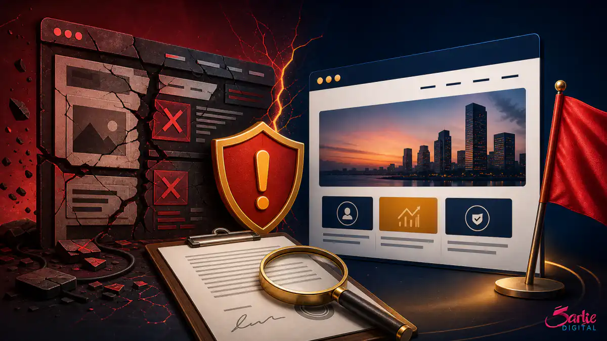 How to avoid getting burned by the wrong web developer in South Africa 2026 - Sarlie Digital